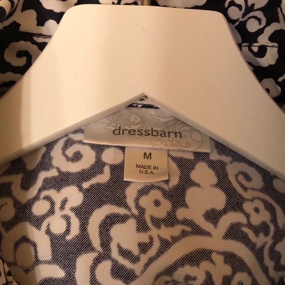 Dressbarn Shirts(1)-Blue&White (2)-Brown&White B13 - Picture 4 of 10